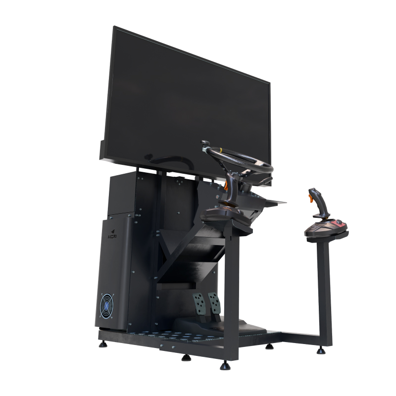 굴착기 시뮬레이터 기본타입 – 실물 장비와 동일한 하드웨어, 안전한 실내 교육, 면허시험 합격률 28% 향상, 친환경 산업용 교육 장비