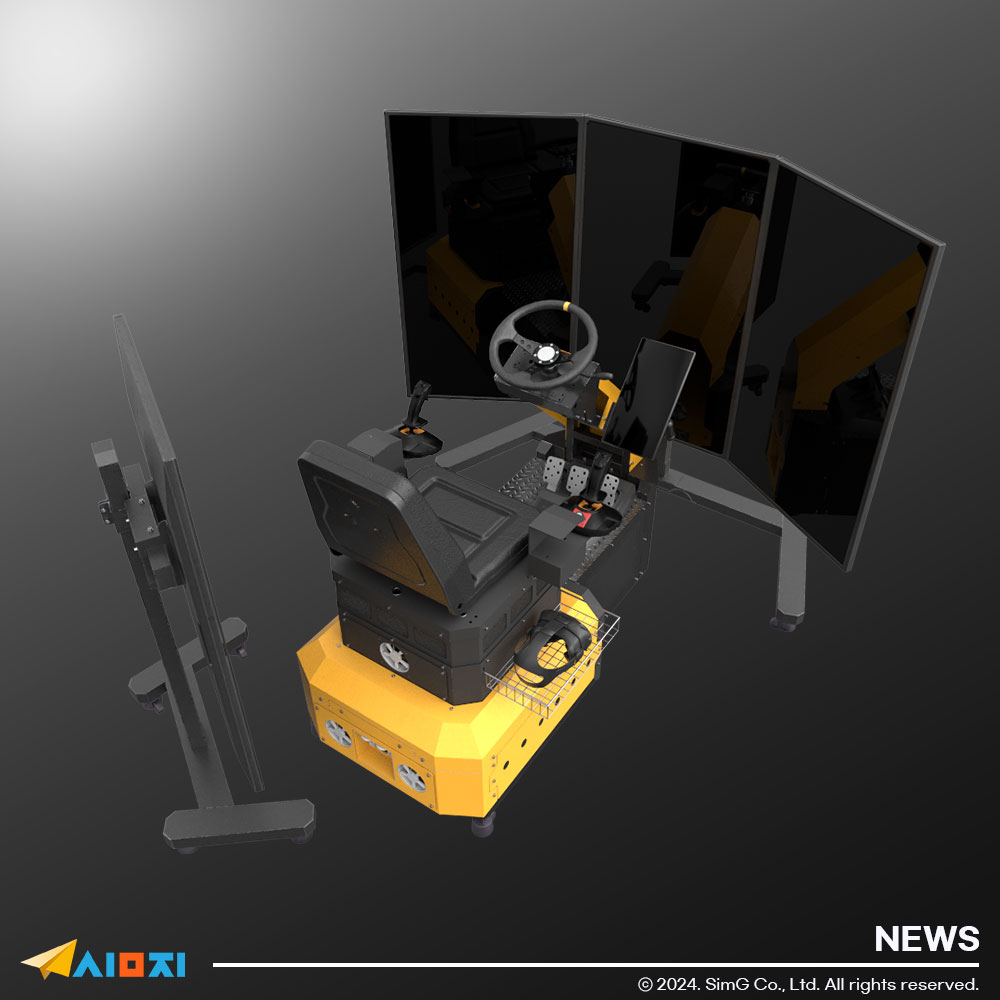 Hình ảnh sản phẩm máy mô phỏng máy xúc đa màn hình